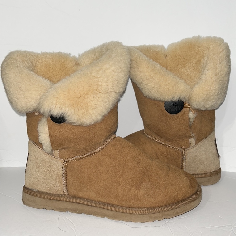 Ugg Purely Merino From Australia Tan Boots Size 8”